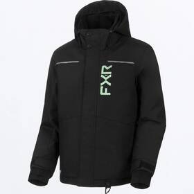 Fxr 260421-1070-xx Youth Kids Kicker Black/lt. Sage Winter Jacket Parka Coat - 6-8-10 -14 -new