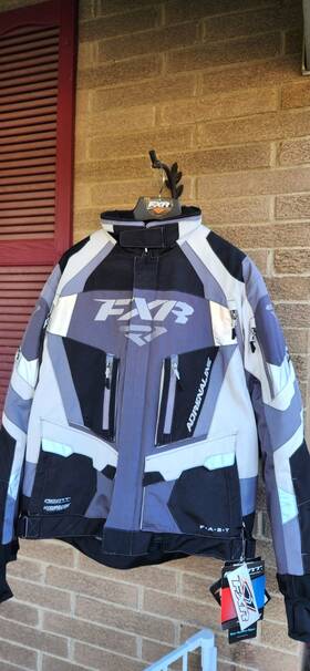 Fxr 841921290879 Adrenaline Snow Insulated Snowmobile Jacket - Gray/charcoal/black Size Large