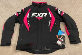 Fxr 841921715150 Brand New - Team Womens Snowmobile Jacket Black And Fuchsia Size 14