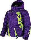 Fxr Boost 2016 Youth Snow Jacket Purple Digi Electric Lime Green 16 841921331268