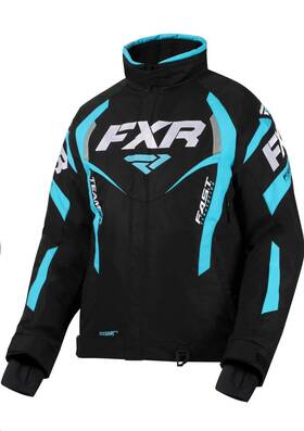 200204-1053-14 Fxr Racing Team Rl Womens Jackets Black/sky Blue 14