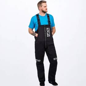 212105-1010-07 Fxr Racing Vapor Pro Insulated Tri-laminate Bib Pants Sm Black