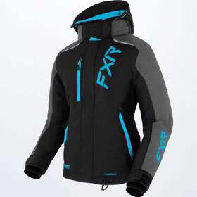 220227-1007-08 Fxr Racing Womens Pulse Jacket 22 Black/mid Grey Heather/sky Blue 8