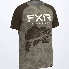 222081-1600-16 Fxr Racing Big Treble Upf T-shirts Xl Green