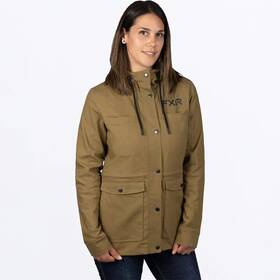 222205-1500-04 Fxr Racing Ivy Canvas Womens Jackets Xs Brown