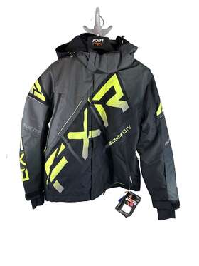 Fxr Racing 230021-1066-10 New Black/charcoal/hi-vis Fade Cx Jacket Mens M