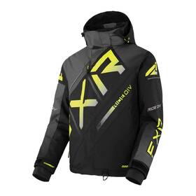 230021-1066-13 Fxr Racing Cx Jackets Black/charcoal/hi-vis Fade Lg