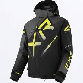230021-1066-19 Fxr Racing Cx Jacket 23 2xl Black/char/hivis Fade