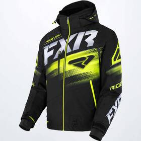 230026-1065-13 Fxr Racing Boost Fx 2-in-1 Jacket 23 L Black/hivis