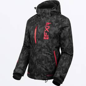 Fxr Racing 230202-0628-12 Womens Asphalt Fiber/razz Fresh Jacket
