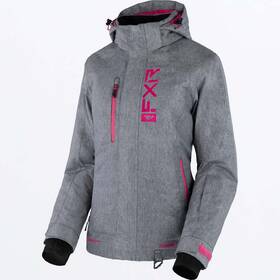 230202-0790-08 Fxr Racing Womens Fresh Jacket 23 8 Grey Linen/fuchsia