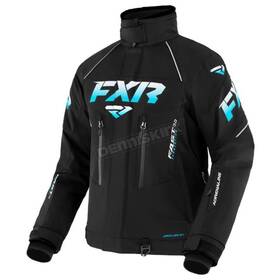 Fxr Racing 230235-1053-10 Womens Black/sky Blue Fade Adrenaline Jacket 10