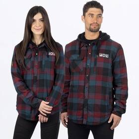 231117-0327-04 Fxr Racing Unisex Timber Insulated Flannel Jackets Xs Red