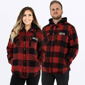 Fxr Racing 231117-3710-13 Rust/black Unisex Timber Insulated Flannel Jacket -
