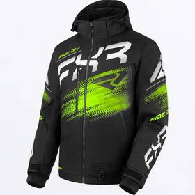 240026-1070-10 Fxr Racing Boost Fx 2-in-1 Jackets Md Black/lime