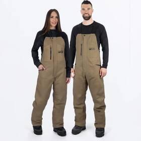 240935-1500-13 Fxr Racing Unisex Task Insulated Canvas Bib Overall Lg Tan