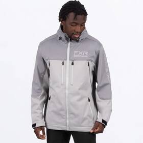 242001-0500-07 Fxr Racing Pro Softshell Jackets Sm Gray