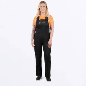 Fxr Racing 242307-1000-07 Adventure Lite Tri-laminate Bib Women Pants Sm Black