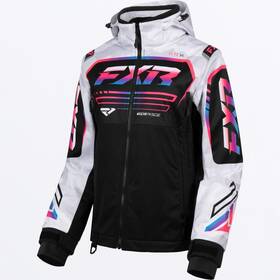 Fxr Racing 250237-0295-14 Womens Snow White Camo/cotton Candy Rrx Jacket