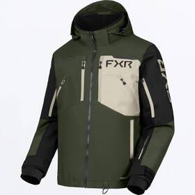260004-7517-10 Fxr Racing Vertical Mtx Lite Jackets Md Army/stone #260004-7517-10