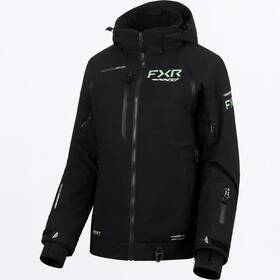 260216-1070-12 Fxr Racing Velocity R-fx Womens Jacket 12 Black/light Sage #260216-1070-12