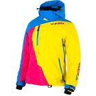 15206-94110 Fxr Women Blue Large Jacket Pro Pink Yellow Snowmobile Vertical
