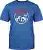 Hm2sstflablx Hmk Mens Short Sleeve Flag T-shirt Blue Xl