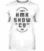 Hm2sststewl Hmk Mens Short Sleeve Stencil T-shirt White Lg