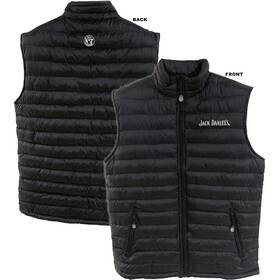 Jack Daniels 02-62xxl Black Logo Puffer Vest