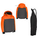 Kimpex Ckx Frosty Snowmobile Jacket Pants Suit Kid Youth 10 Grey Orange Bib Winter Coat 779423045959