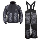 Kit-90-200m-2 Mossi Boys Youth Snowmobile Jacket Bibs Combo Black 642141079783