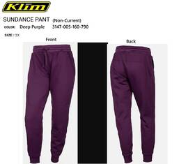 2xl-3147-005-160-790 Klim 3147-005-160-790 Womens Sundance Mid-layer Pants Deep Purple