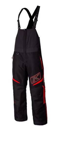 3178-005-130-100 Klim Klimate Bib Medium Black - High Risk Red