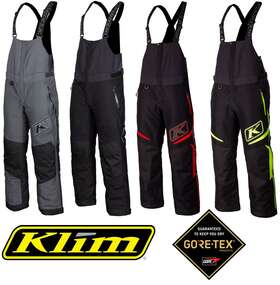 3178-005-xxx-100-ca Klim Mens Insulated Snowmobile Klimate Bibs Goretex