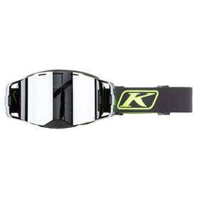 3188-000-000-011 Klim Edge Frameless Winter Snowmobile Goggles Focus Asphalt Hi-vis Dark Smoke