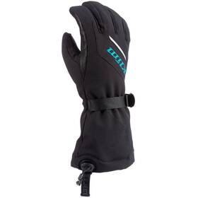 3228-001-120-030 Klim Womens Ember Gauntlet Snow Gloves - Black/arctic Teal Small