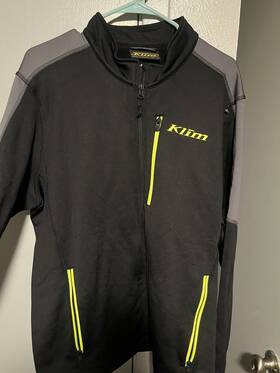 3354-006-130-605 Klim Mens Inferno Jacket Asphalt Hi Vis Sz 2xl Mid Layer Snowmobile