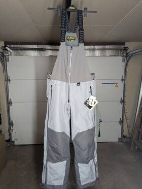 3375-s06-140-620 Klim Tomahawk Bib Large Gray