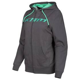 3709-000-120-628 Klim Womens Dusk Zip Hoody - Castlerock Grey/wintermint Small