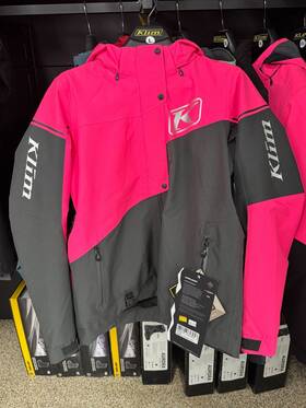 4088-003-140-700 Klim Alpine Womens Jacket Large Knockout Pink-asphalt Grey