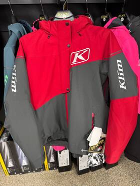 4088-003-140-107 Klim 4088-004-140-107 Alpine Womens Jacket Large Chili Pepper Red - Asphalt Grey
