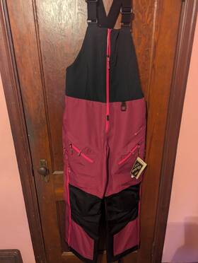 4089-s05-130-760 Klim Ladies Alpine Bib Medium Magenta Purple/pink Glo Dealer Rep Sample