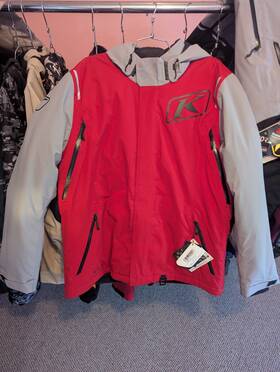 4124-s00-140-156 Klim Element Jacket Large Chili Pepper And Monument Gray