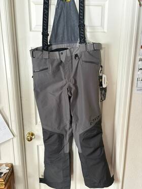 Klim 687408030923 Mens Powerxross Non-insulated Snowmobile Pants Gray/black New