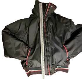 86val-mj Maxim Wear Yamaha Vintage Men S Snowmobile Jacket Red Black Bomber Size L Large