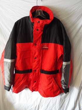 Mc1241 Mustang Mj6264 Mens Ice Rider Flotation Snowmobile Jacket Size Xl Red/black
