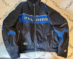 0102533 Polaris Mens Racing Snowmobile Padded Jacket Coat Pure Speed Xxxl Mvt Waterproof