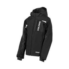 2833045 Polaris Youth Kids Tech 54 Black Switchback Winter Jacket Coat -m - L- Xl New