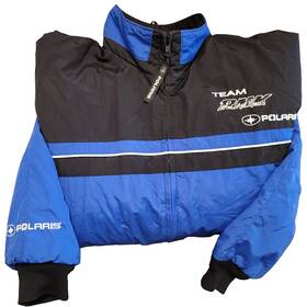 285510406 Polaris Pure Mens Team Rmk Racing Snowmobiling Padded Insulated Full Zip L Coat