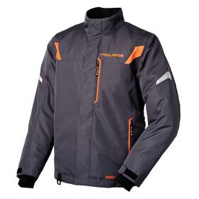 Polaris 286243112 Mens Titan Snowmobile Jacket Insulated Waterproof Snocross Grey/orange